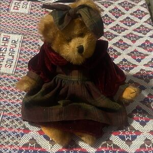 Collectable Plaid Dress Teddy Bear